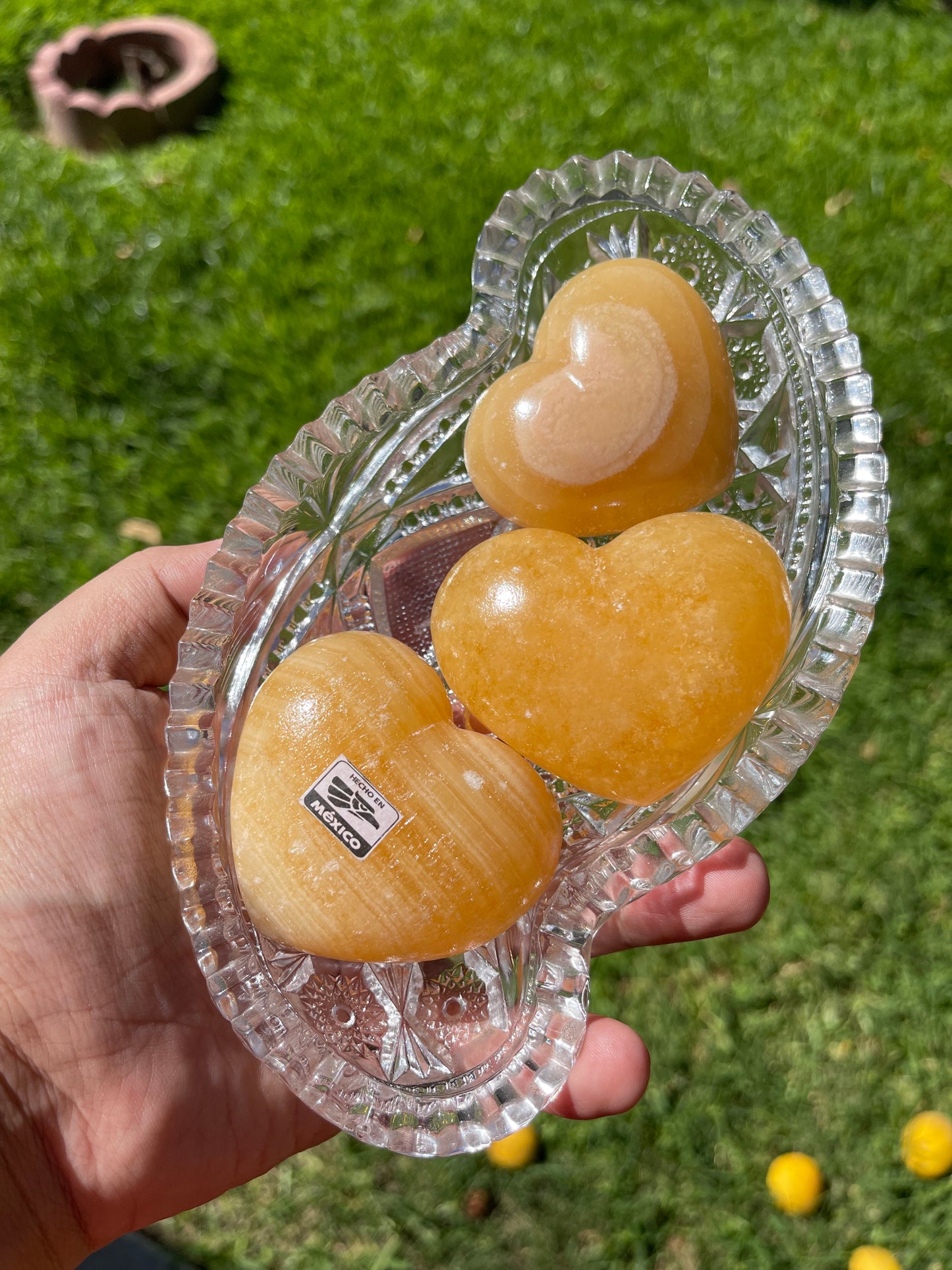 Orange Onyx Heart