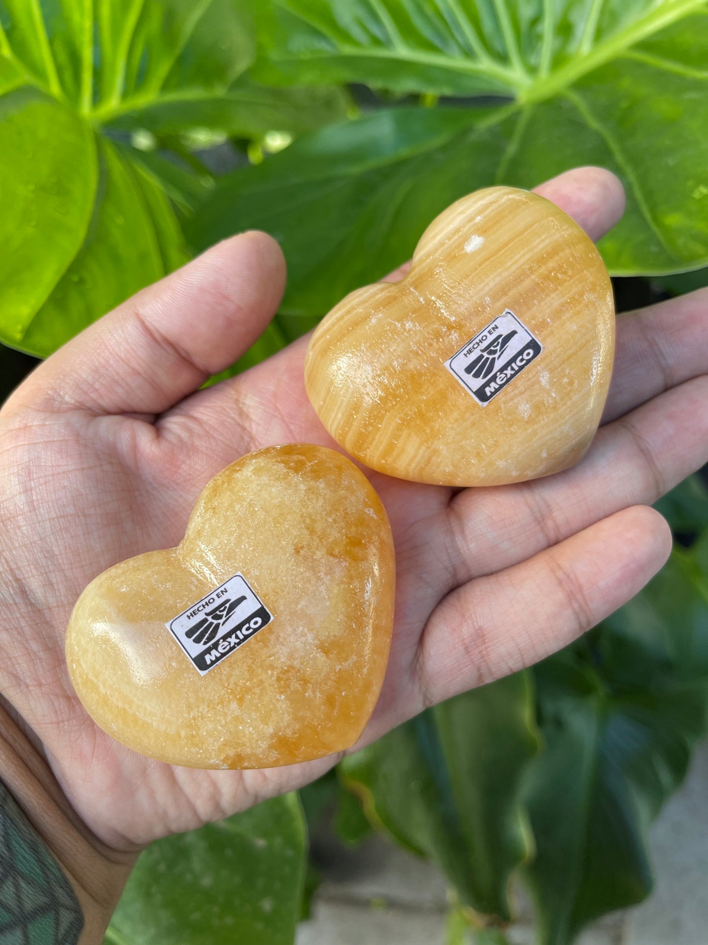 Orange Onyx Heart