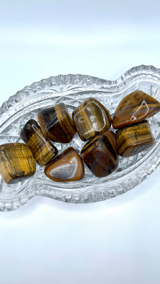 Tiger's Eye Tumbles (Large)