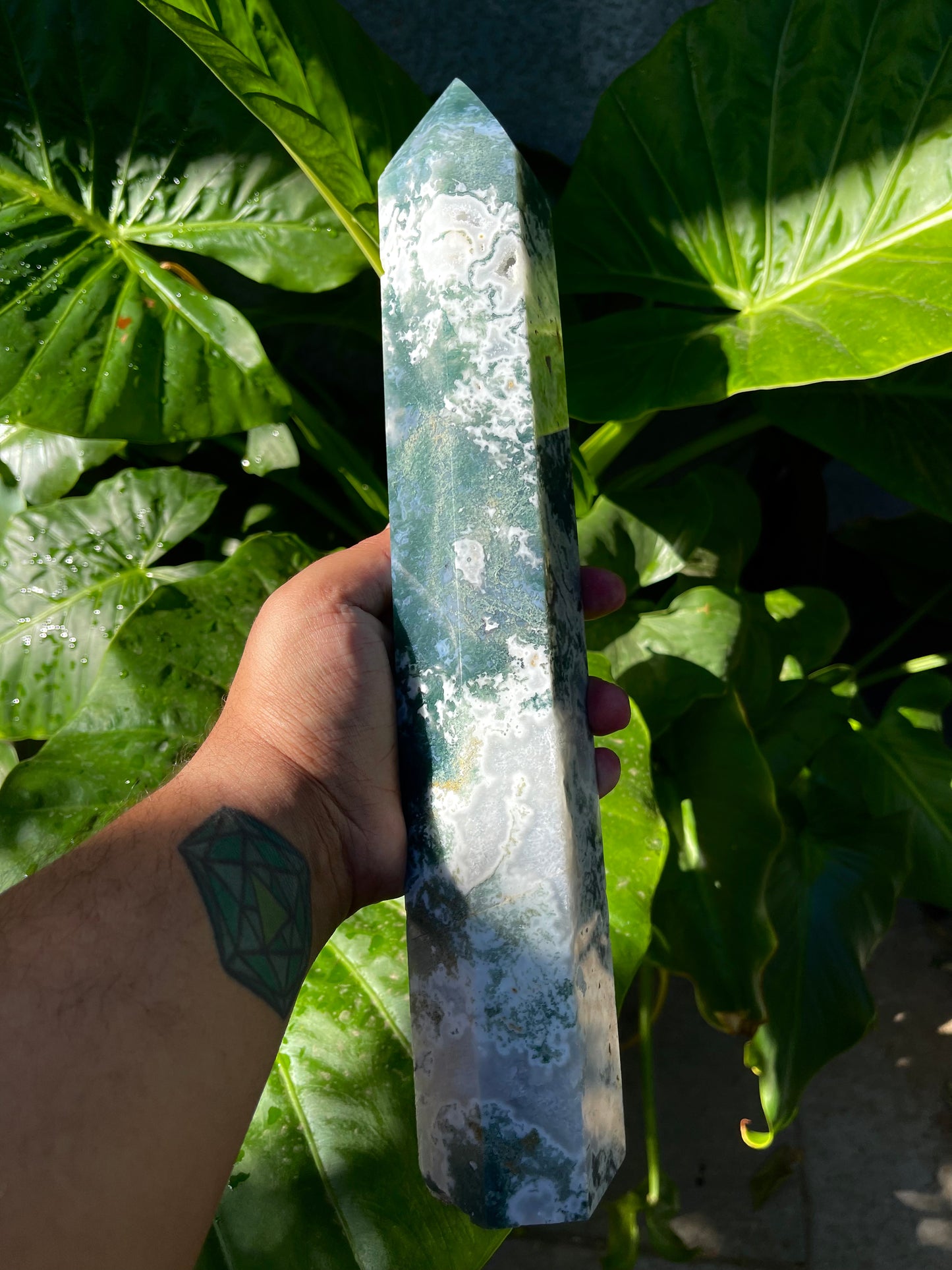 Moss Agate Tower XXL